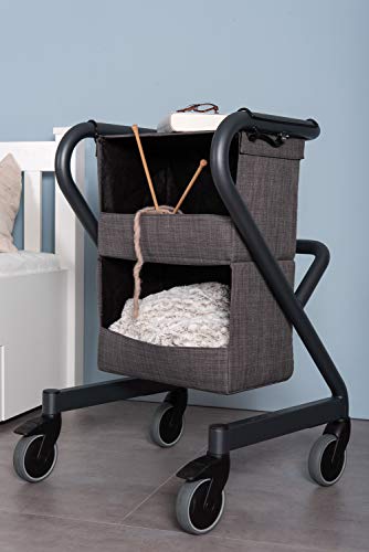 saljol-nachttischkasten-f-r-wohnraumrollator-webstoff-grau-20-kg-belastbar image 6
