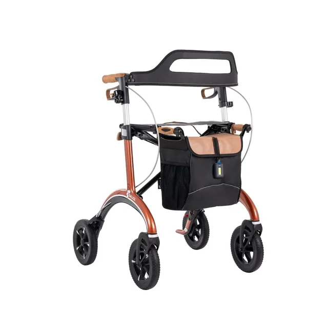 saljol-carbon-rollator-mit-sitz-vollausstattung-5-6-kg-kupfer-sitzh-he-62-cm image 1