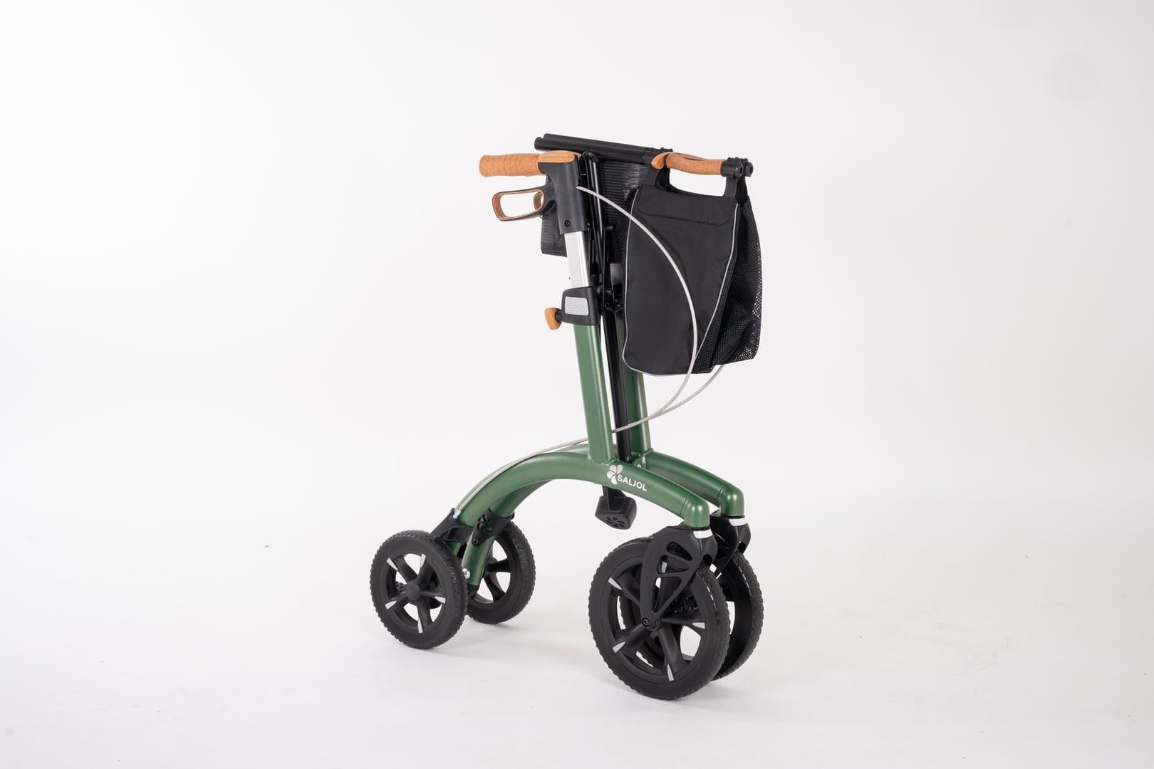 saljol-allround-rollator-vollausstattung-6-4-kg-gr-n-sitzh-he-62-cm image 2