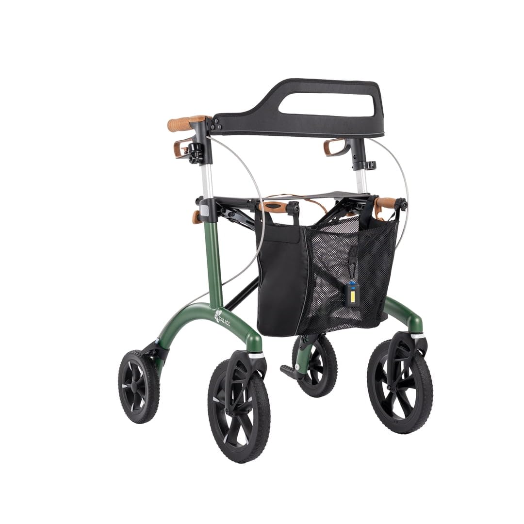 saljol-allround-rollator-vollausstattung-6-4-kg-gr-n-sitzh-he-62-cm image 1