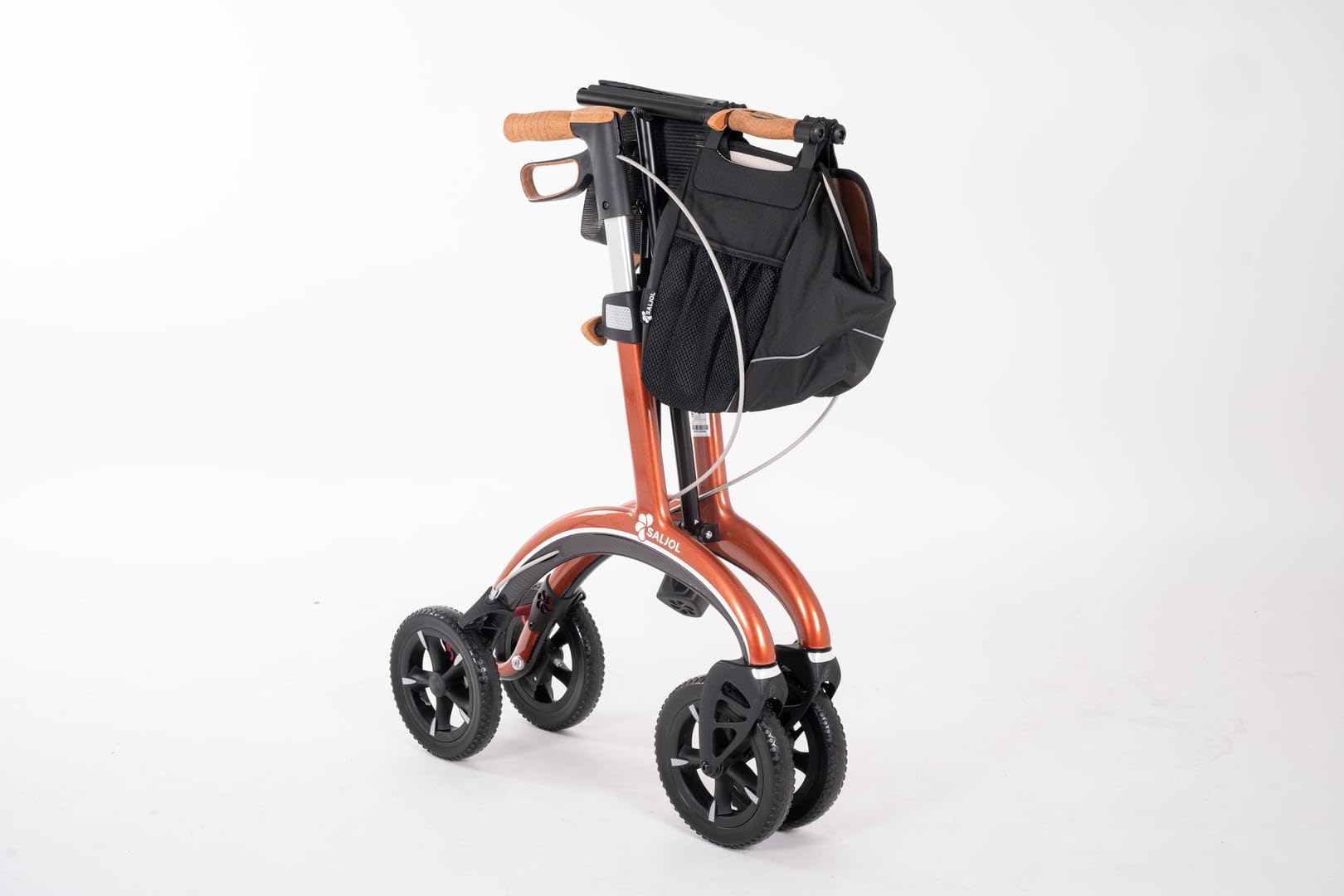 saljol-carbon-rollator-mit-sitz-vollausstattung-5-6-kg-kupfer-sitzh-he-62-cm image 2