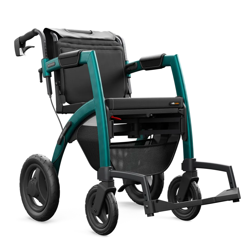 rollz-motion-performance-2-in-1-outdoor-rollator-und-rollstuhl image 1